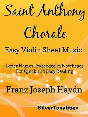 cover image of Saint Anthony Chorale Easy Violin Sheet Music